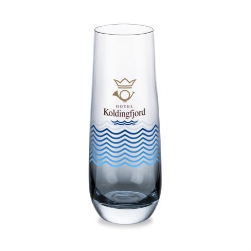 Corporate Gifts - Barware - Champagne Flutes - Soudan Stemless Flute Smoke - Full Color
