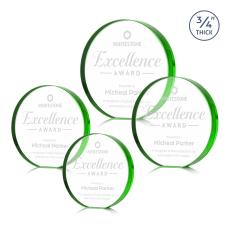 Gainsborough Emerald Circle Crystal Award - Awards and Trophies
