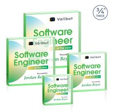 Upton Square Full Color Emerald Square / Cube Crystal Award - Full Color Imprint