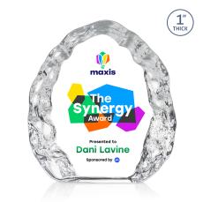 Naughton Full Color Iceberg Crystal Award - Full Color Imprint