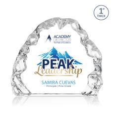 Spence Full Color Iceberg Crystal Award - Full Color Imprint