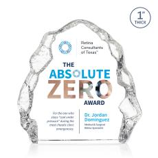 Houston Full Color Iceberg Crystal Award - Full Color Imprint