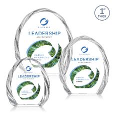 Tottenham Full Color Iceberg Crystal Award - Full Color Imprint