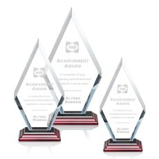Cancun Rosewood Diamond Crystal Award - Eco and Wood Awards