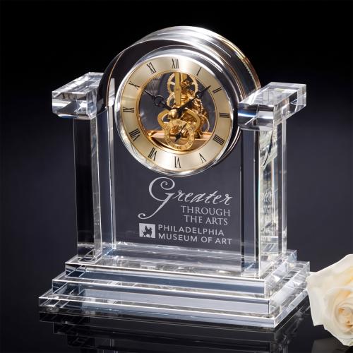 Awards and Trophies - Crystal Awards - Berliner Clock - Gold