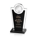 Fabiola Black Globe Crystal Award