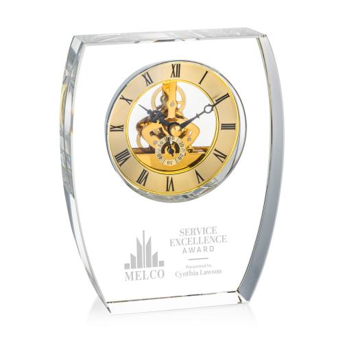 Corporate Gifts - Clocks - Barchus Clock - Gold