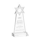 Star of David Clear Unique Crystal Award
