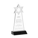 Star of David Black Unique Crystal Award