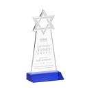 Star of David Blue Unique Crystal Award