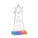Star of David Prismatic Unique Crystal Award
