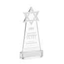 Star of David Clear on Alberton Base Unique Crystal Award