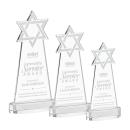 Star of David Clear on Alberton Base Unique Crystal Award