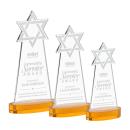 Star of David Amber on Alberton Base Unique Crystal Award