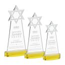 Star of David Gold on Alberton Base Unique Crystal Award