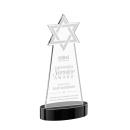 Star of David Black on Alberton Base Unique Crystal Award