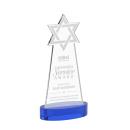 Star of David Blue on Alberton Base Unique Crystal Award