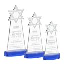 Star of David Blue on Alberton Base Unique Crystal Award