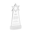 Star of David White on Alberton Base Unique Crystal Award