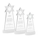 Star of David White on Alberton Base Unique Crystal Award
