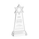 Star of David Clear on Hartford Base Unique Crystal Award
