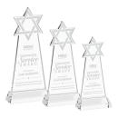 Star of David Clear on Hartford Base Unique Crystal Award