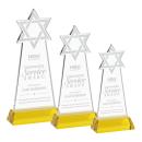 Star of David Gold on Hartford Base Unique Crystal Award