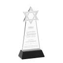 Star of David Black on Hartford Base Unique Crystal Award