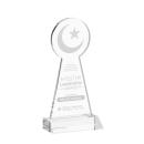 Crescent & Star Clear Unique Crystal Award