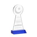 Crescent & Star Blue Unique Crystal Award