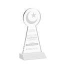 Crescent & Star White Unique Crystal Award