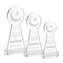 Crescent & Star Clear on Alberton Base Unique Crystal Award