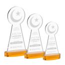 Crescent & Star Amber on Alberton Base Unique Crystal Award