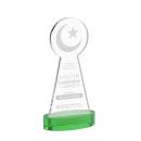 Crescent & Star Green on Alberton Base Unique Crystal Award