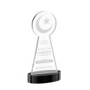 Crescent & Star Black on Alberton Base Unique Crystal Award