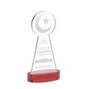 Crescent & Star Red on Alberton Base Unique Crystal Award
