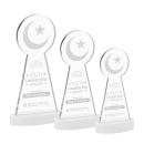 Crescent & Star White on Alberton Base Unique Crystal Award