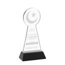 Crescent & Star Black on Hartford Base Unique Crystal Award