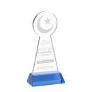 Crescent & Star Sky Blue on Hartford Base Unique Crystal Award