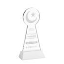Crescent & Star White on Hartford Base Unique Crystal Award