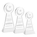 Crescent & Star White on Hartford Base Unique Crystal Award