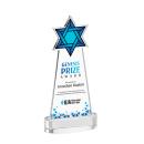 Star of David Full Color Clear on Alberton Base Unique Crystal Award