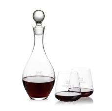 Briarwood Decanter & Breckland Stemless Wine Set - Barware