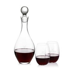 Briarwood Decanter & Carlita Stemless Wine Set - Barware