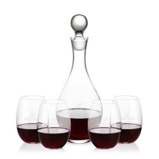Briarwood Decanter & Carlita Stemless Wine Set - Barware