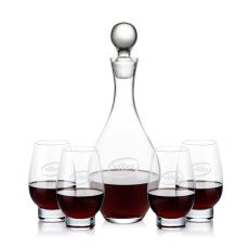 Briarwood Decanter & Glenarden Stemless Wine Set - Barware