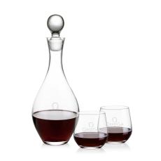 Briarwood Decanter & Garland Stemless Wine Set - Barware
