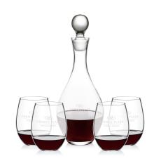 Briarwood Decanter & RIEDEL Stemless Wine Set - Barware