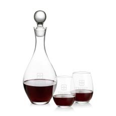 Briarwood Decanter & Stanford Stemless Wine Set - Barware