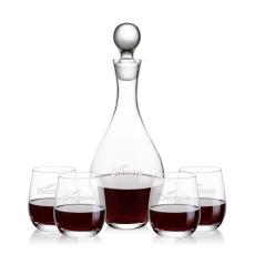 Briarwood Decanter & Salem Stemless Wine Set - Barware